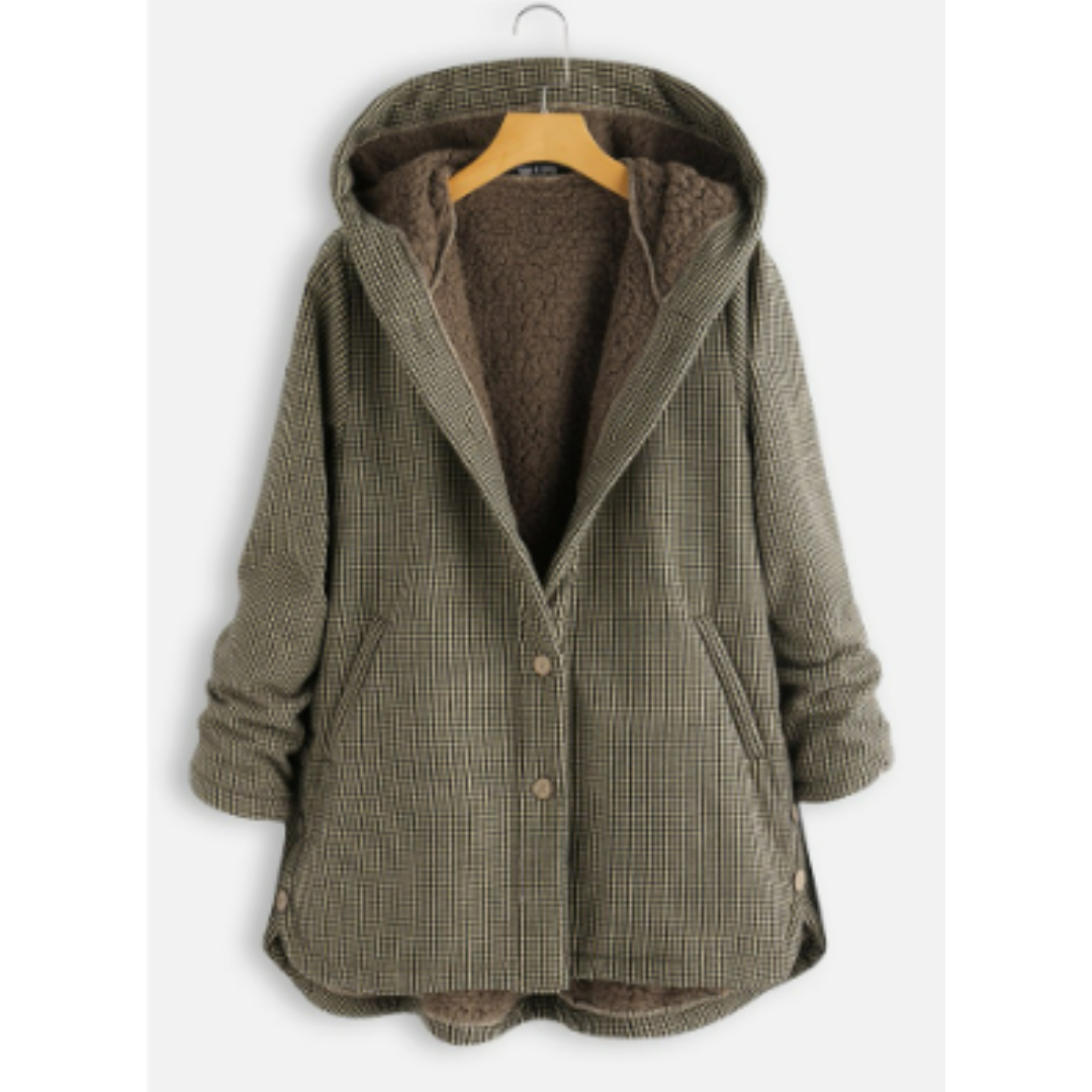 Damen Bequeme Kapuzen Jacke Warme