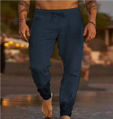 Herren Lässige Kordelzug Hose Bequeme