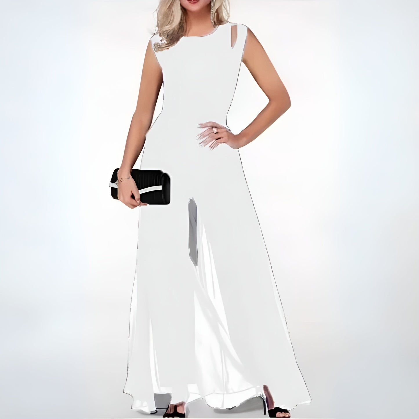 Eleganter Ärmelloser Jumpsuit