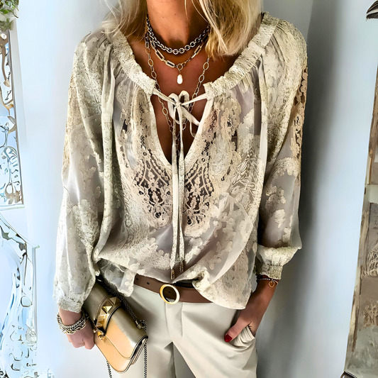 Natalia - Vintage Boho Bluse für Damen - Luftig & Stilvoll