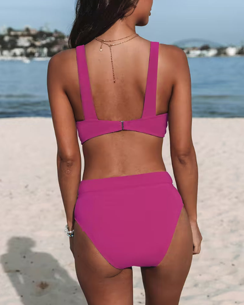 Bliss – Schlichter Bikini Mit Hoher Taille – Minimalistisch und zeitlos