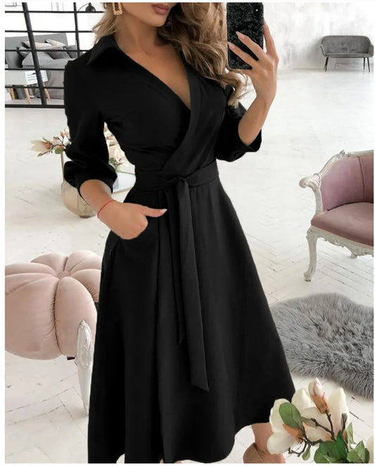 Wickelkleid Mit Riemen