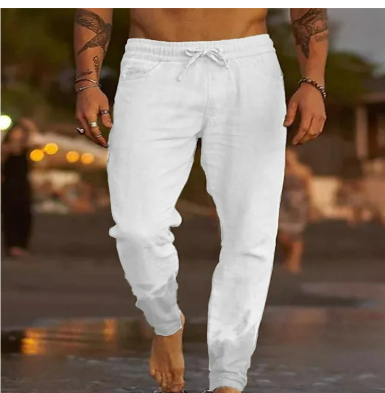 Herren Lässige Kordelzug Hose  Bequeme