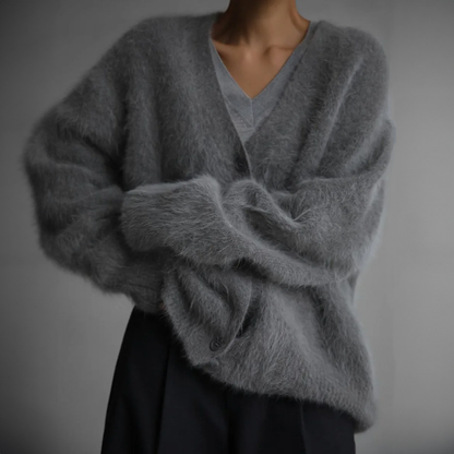 Laura Kaschmir Couture Luxuriöse Strickjacke mit zeitlosem Chic