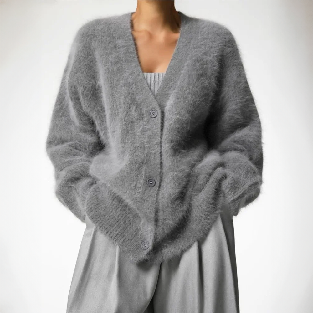 Laura Kaschmir Couture Luxuriöse Strickjacke mit zeitlosem Chic