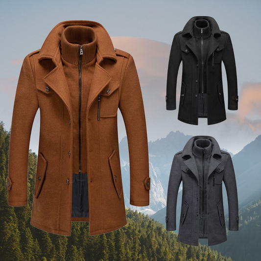Virgilio – Modischer Mantel für Herren – Eleganz & Wärme
