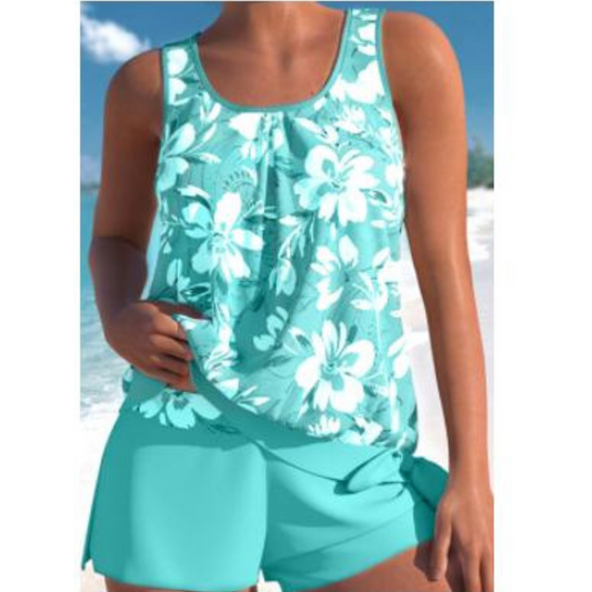 Adele – Tankini-Set für Damen – Zweifarbig & Elegant