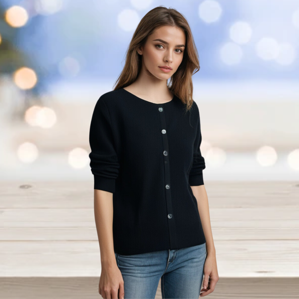 Arianne Cardigan – Stilvolle Wärme & Eleganz