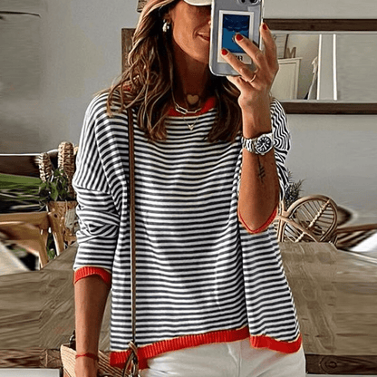 Lina - Gestreifter Pullover für Damen - Gemütlich & Stylisch