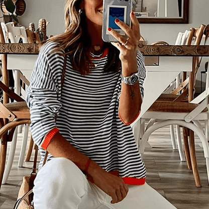 Lina - Gestreifter Pullover für Damen - Gemütlich & Stylisch