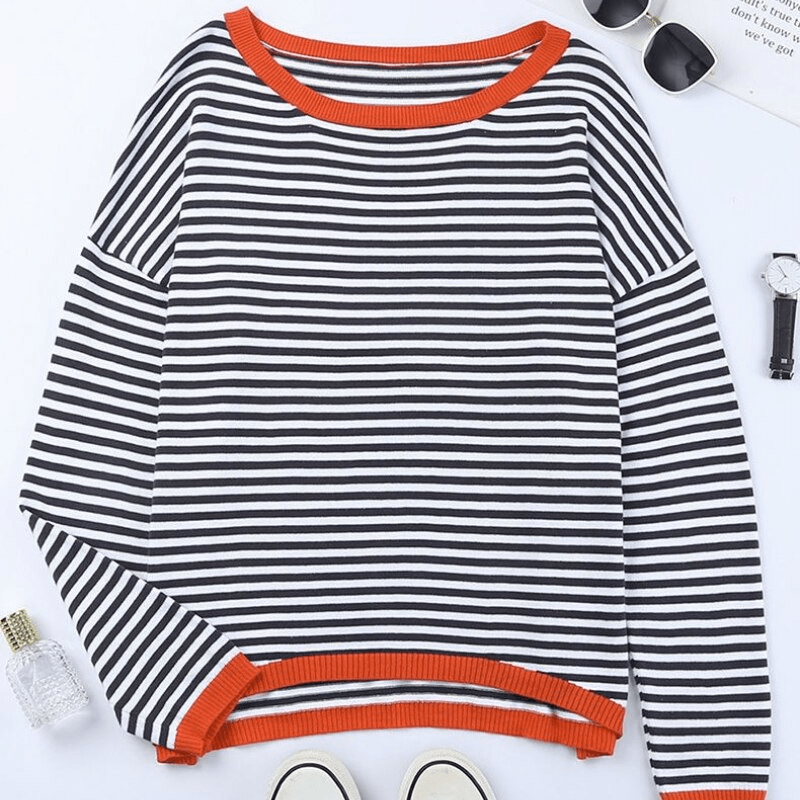 Lina - Gestreifter Pullover für Damen - Gemütlich & Stylisch